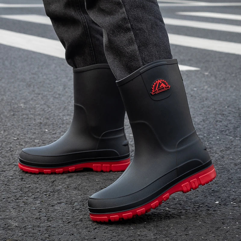 Gefütterte Gummistiefel Herren Mit Rutschfester Sohle | Outdoor