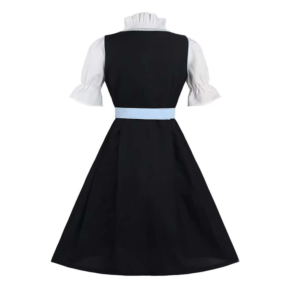Oktoberfest Damen Dirndl Kleid Lang | Rüschen