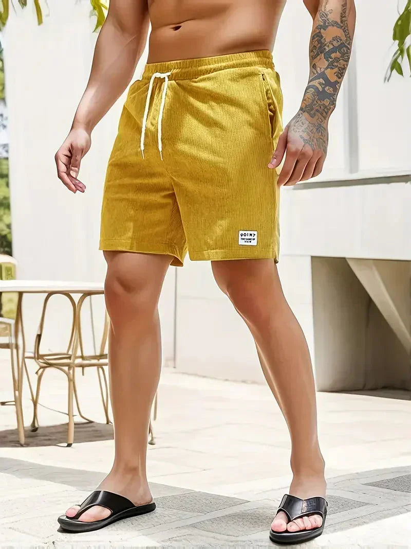 Aaron - Pantalones cortos de pana de verano para hombre