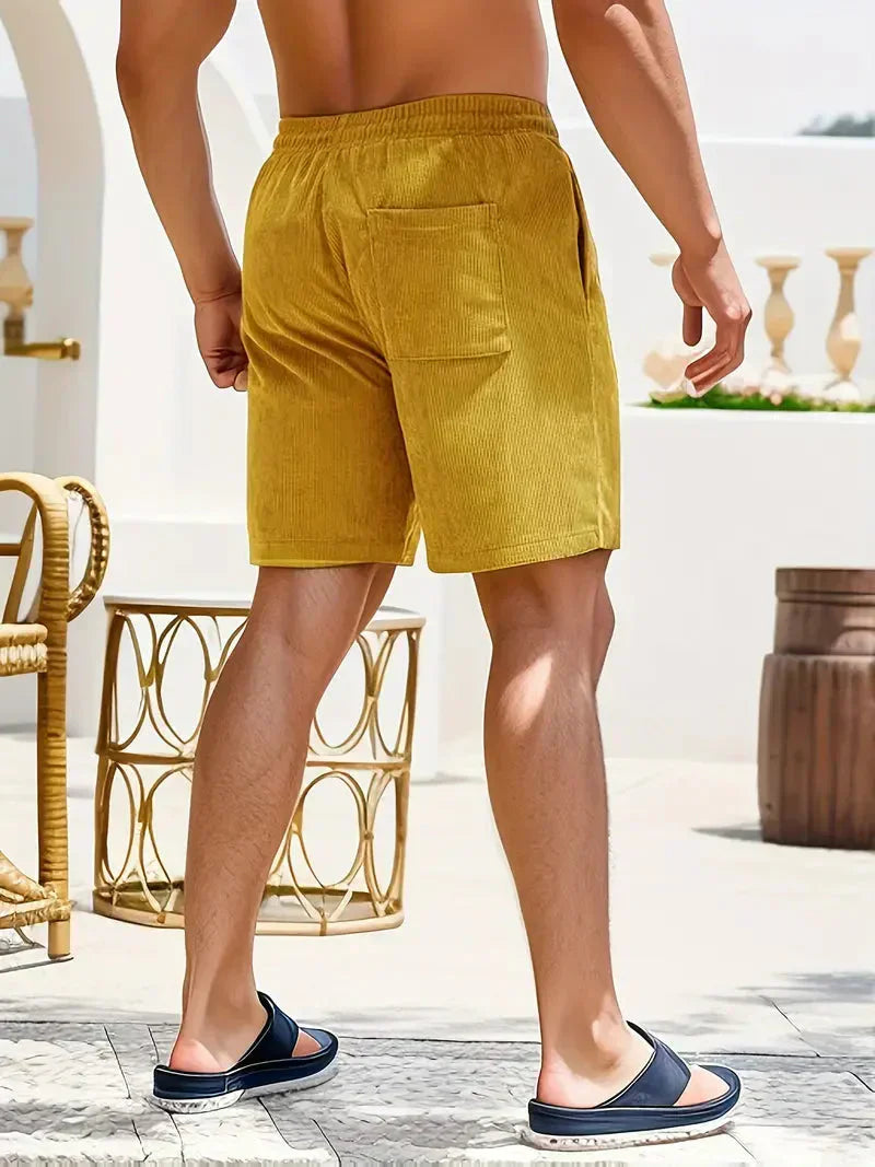 Aaron - Pantalones cortos de pana de verano para hombre