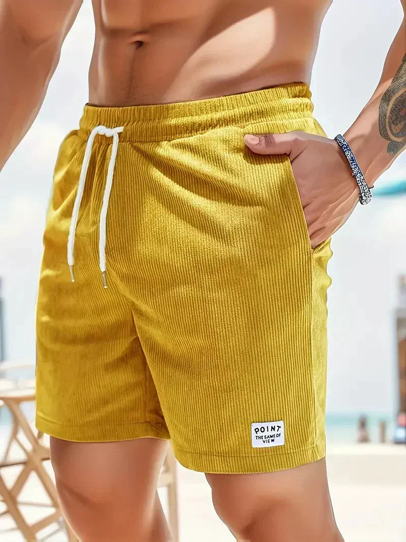 Aaron - Pantalones cortos de pana de verano para hombre