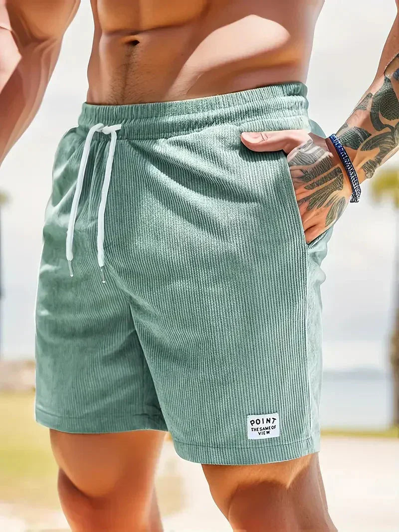 Aaron - Pantalones cortos de pana de verano para hombre