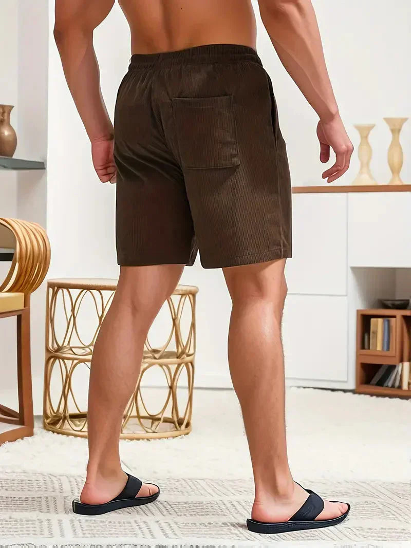 Aaron - Pantalones cortos de pana de verano para hombre