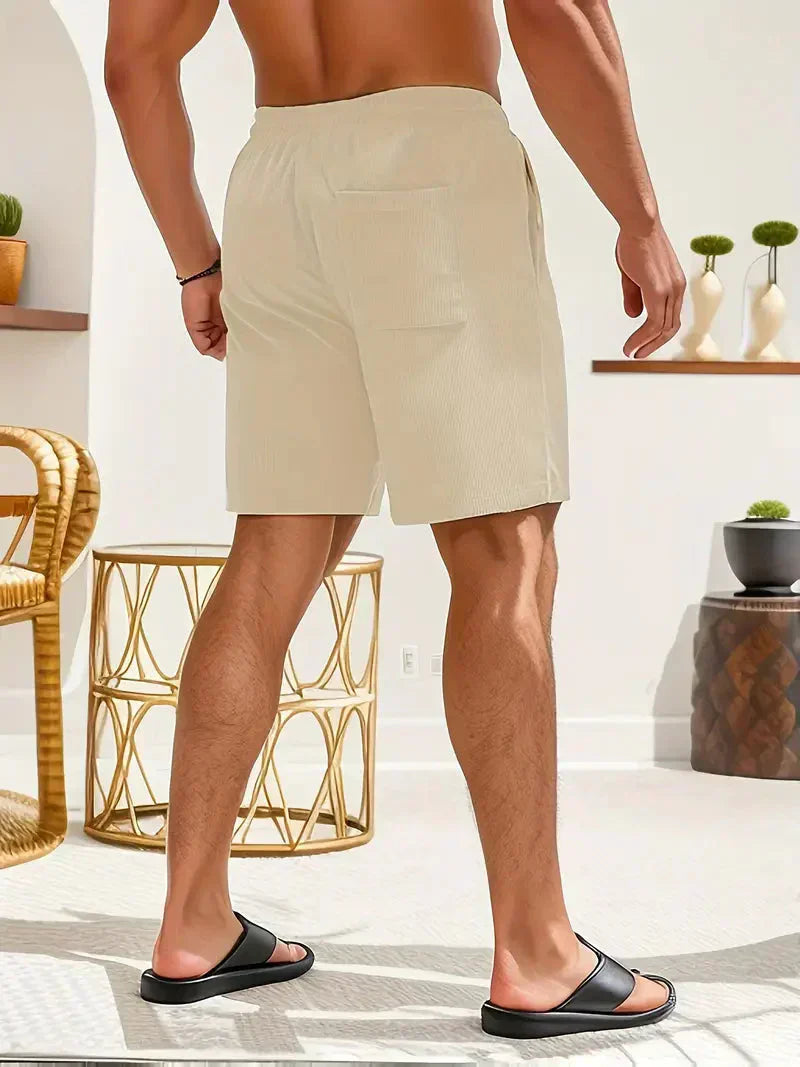 Aaron - Pantalones cortos de pana de verano para hombre