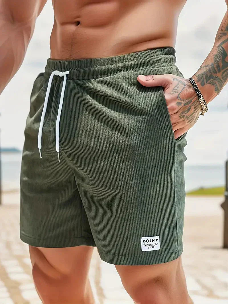 Aaron - Pantalones cortos de pana de verano para hombre