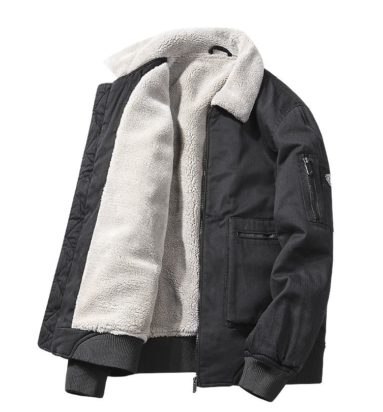 Herren Bomber Winterjacke Mit Fleece Gefüttert | Warm