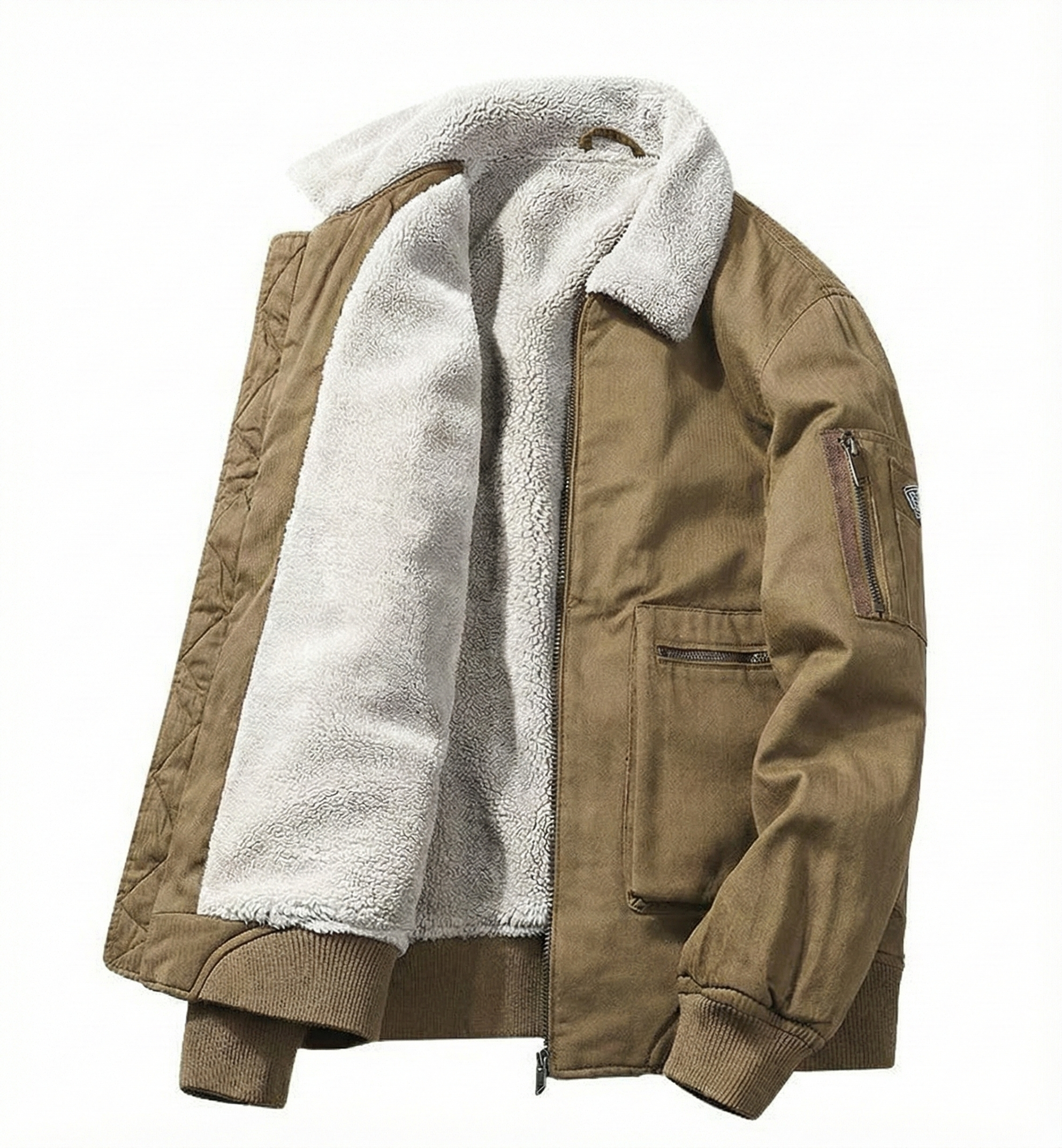 Herren Bomber Winterjacke Mit Fleece Gefüttert | Warm