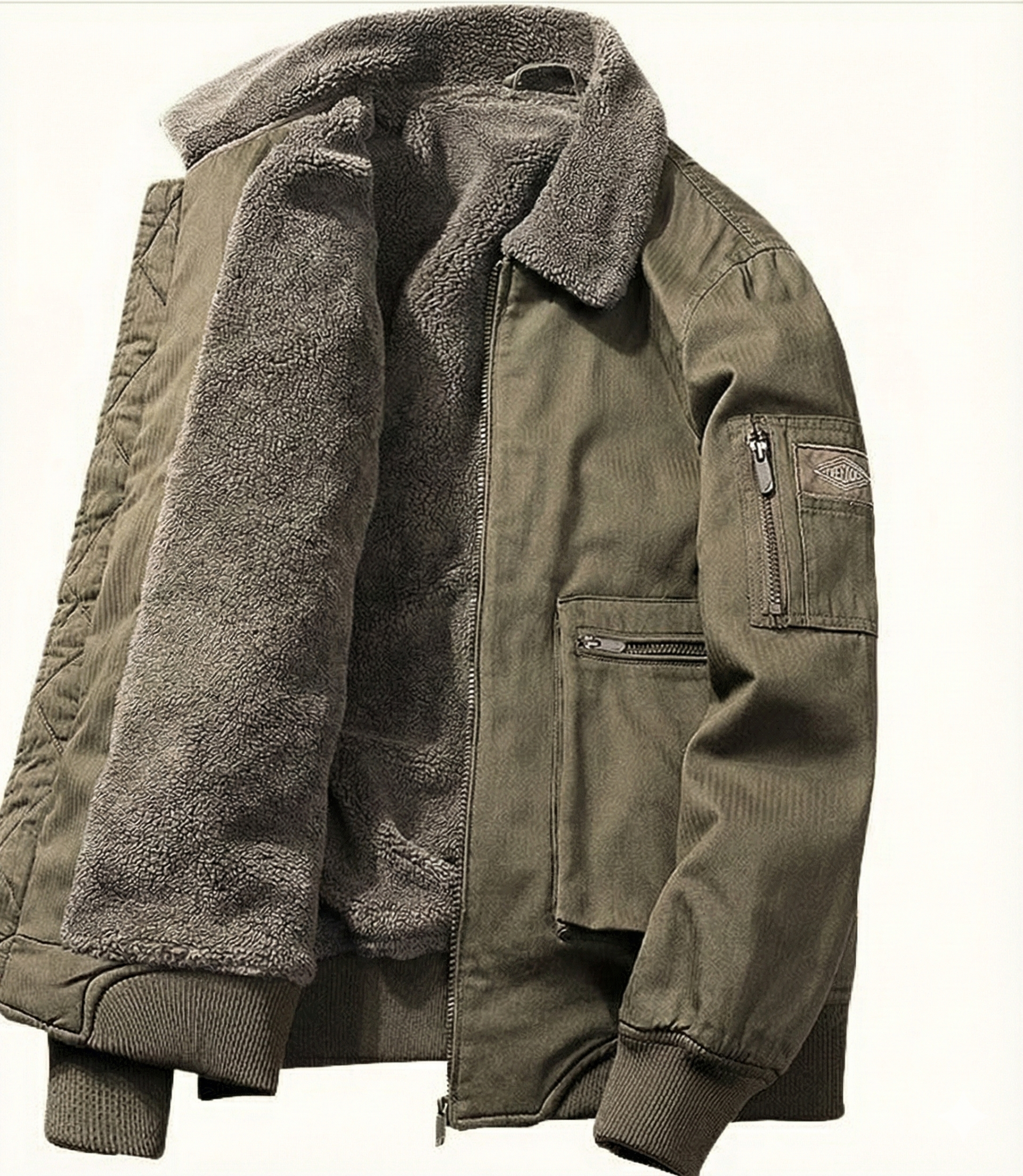 Herren Bomber Winterjacke Mit Fleece Gefüttert | Warm