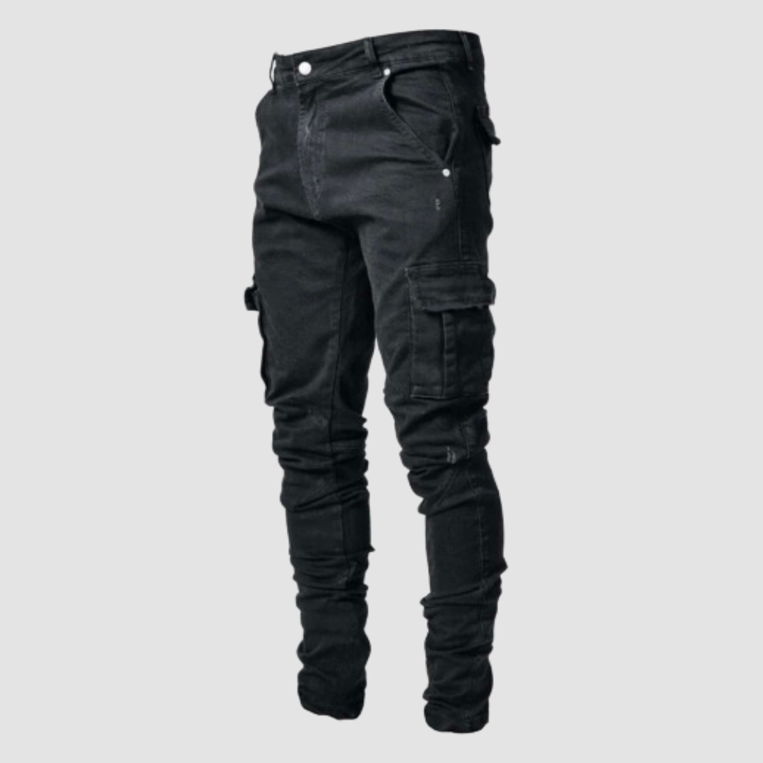 Herren Cargo Jeans Slim Fit | Lang