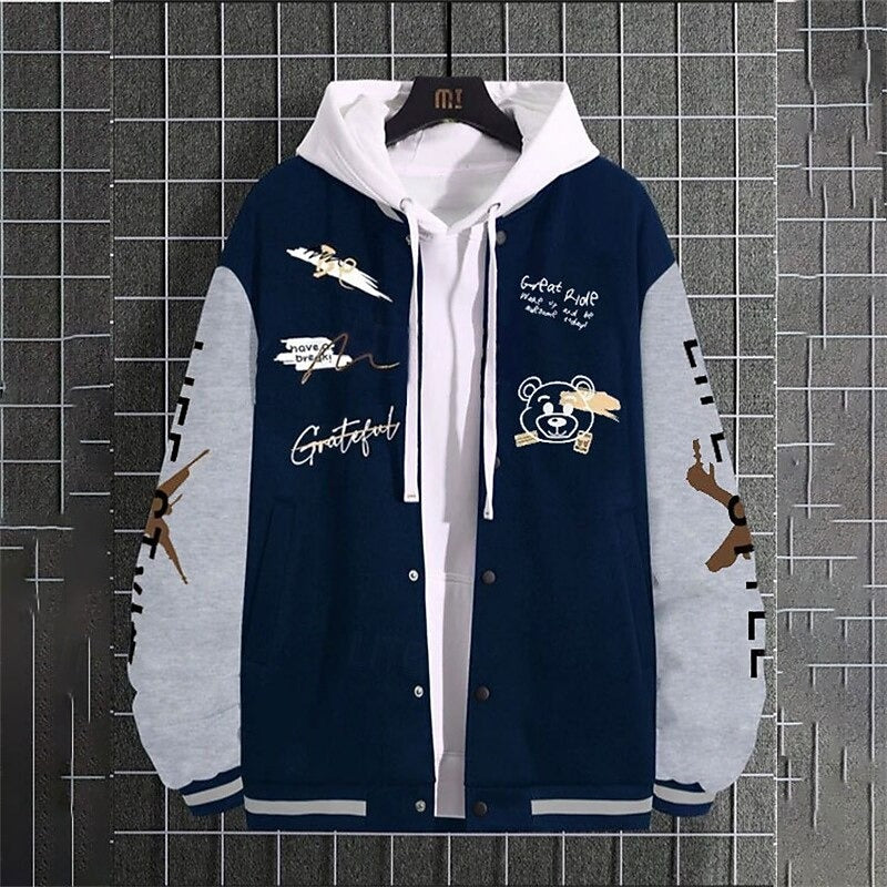 Herren College Jacke Mit Kapuze | Winter