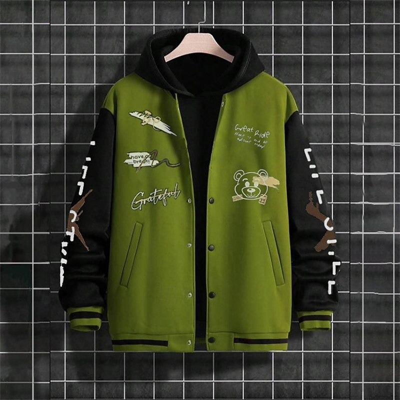Herren College Jacke Mit Kapuze | Winter