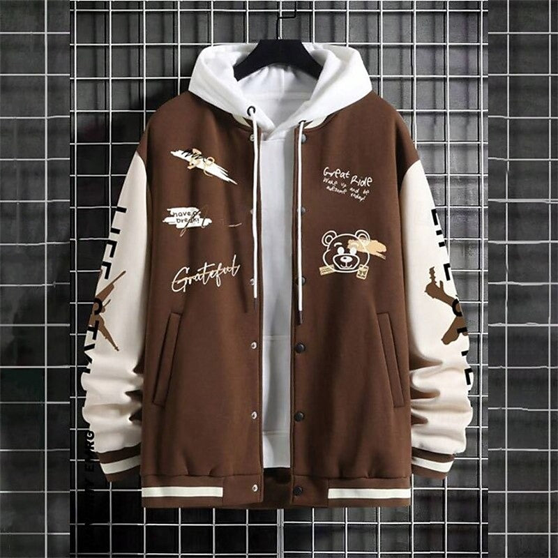 Herren College Jacke Mit Kapuze | Winter