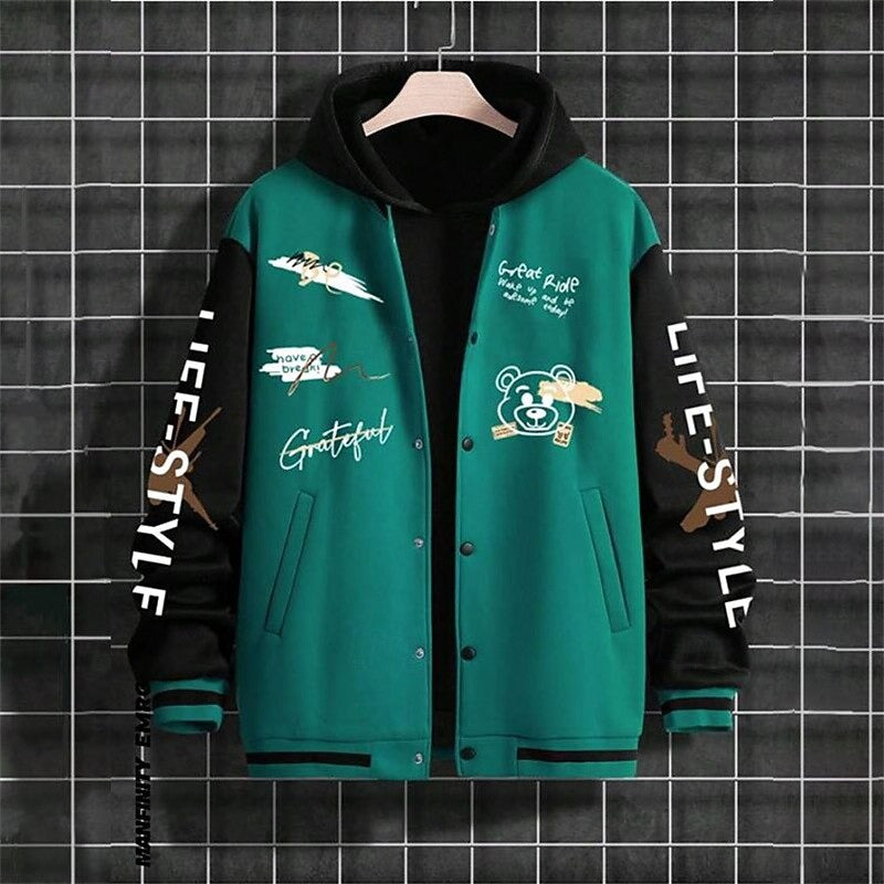Herren College Jacke Mit Kapuze | Winter