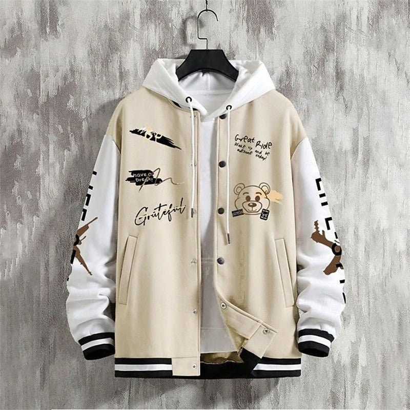 Herren College Jacke Mit Kapuze | Winter