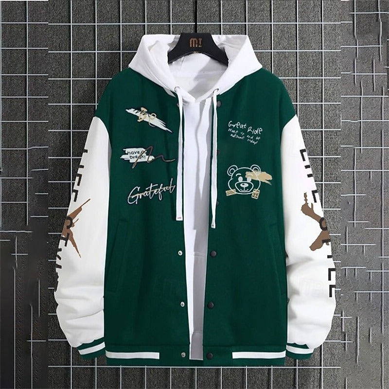 Herren College Jacke Mit Kapuze | Winter