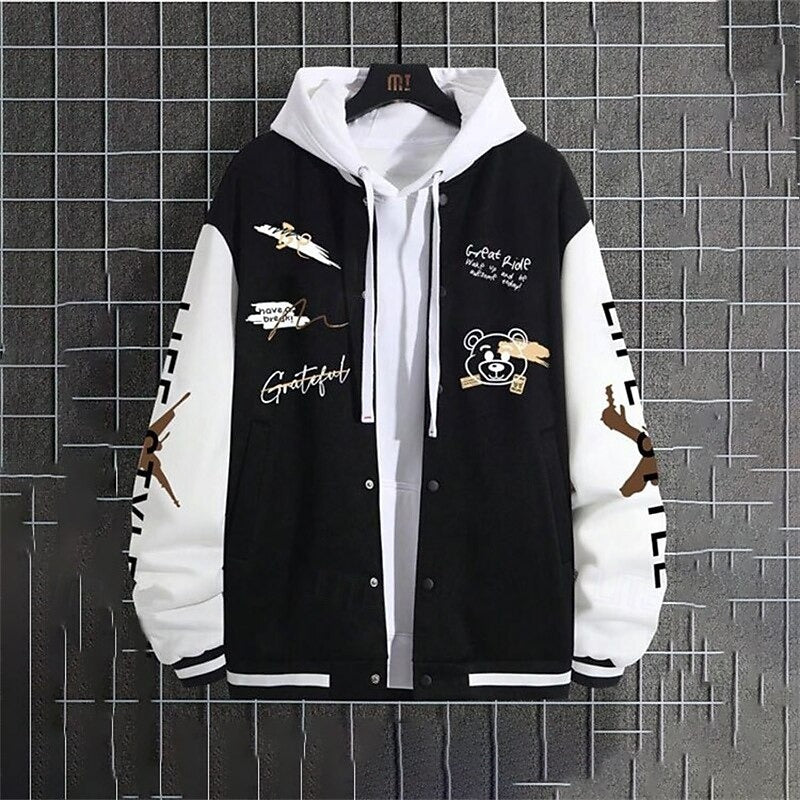 Herren College Jacke Mit Kapuze | Winter