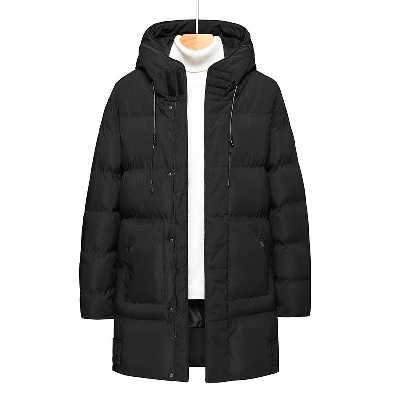 Herren Daunenjacke Lang Mit Kapuze | Winter