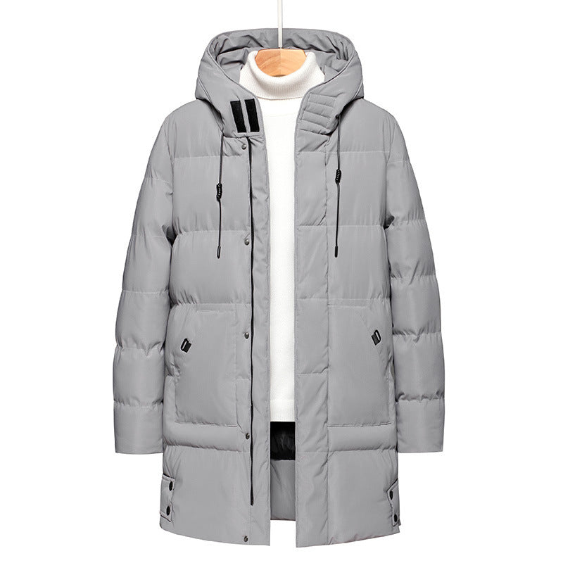 Herren Daunenjacke Lang Mit Kapuze | Winter