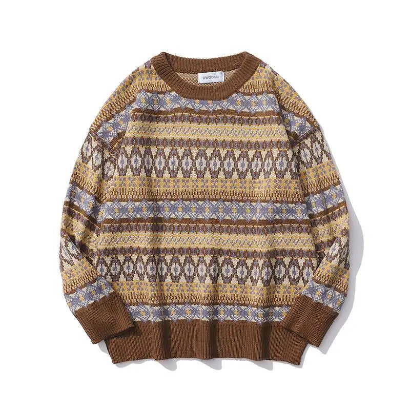 Herren Norwegerpullover Mit Strickmuster | Winter