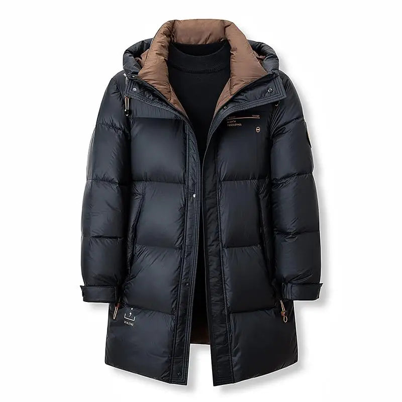 Herren Parka Mit Kapuze Und Reißverschluss | Winter