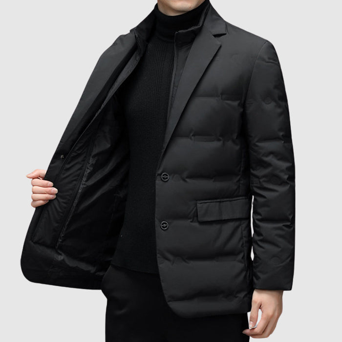 Herren Pufferjacke Mit Reverskragen | Stepp