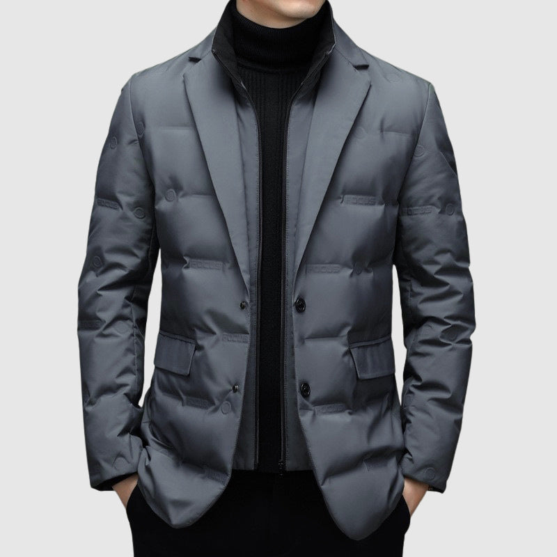 Herren Pufferjacke Mit Reverskragen | Stepp