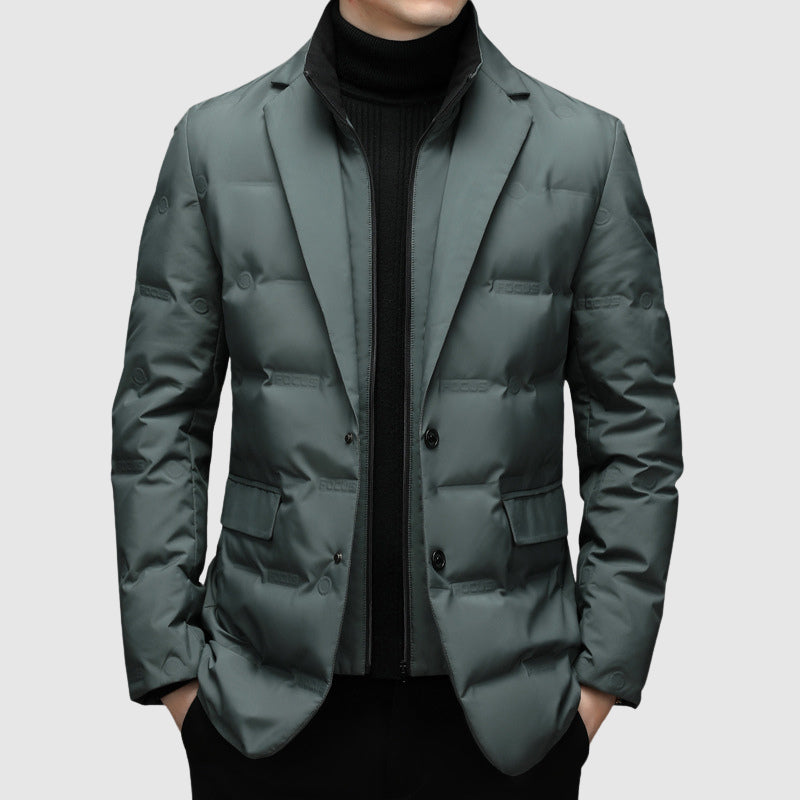 Herren Pufferjacke Mit Reverskragen | Stepp