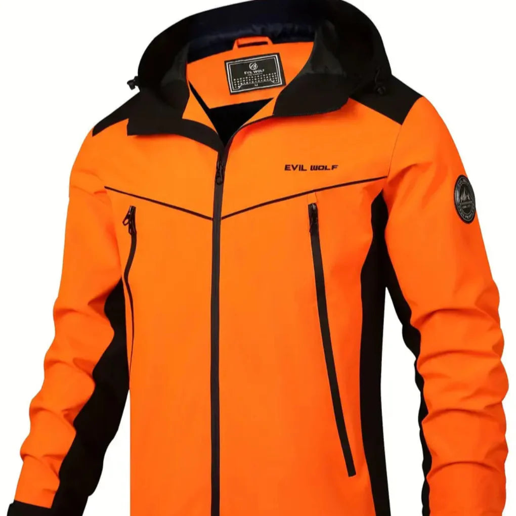 Herren Reflektierende Jacke Mit Kapuze Und Reißverschluss | Outdoor