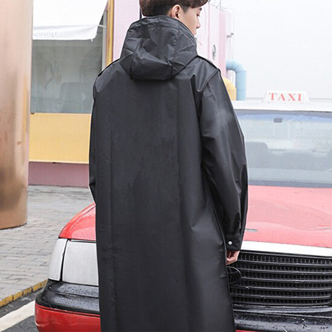 Herren Regenjacke Lang | Kapuze