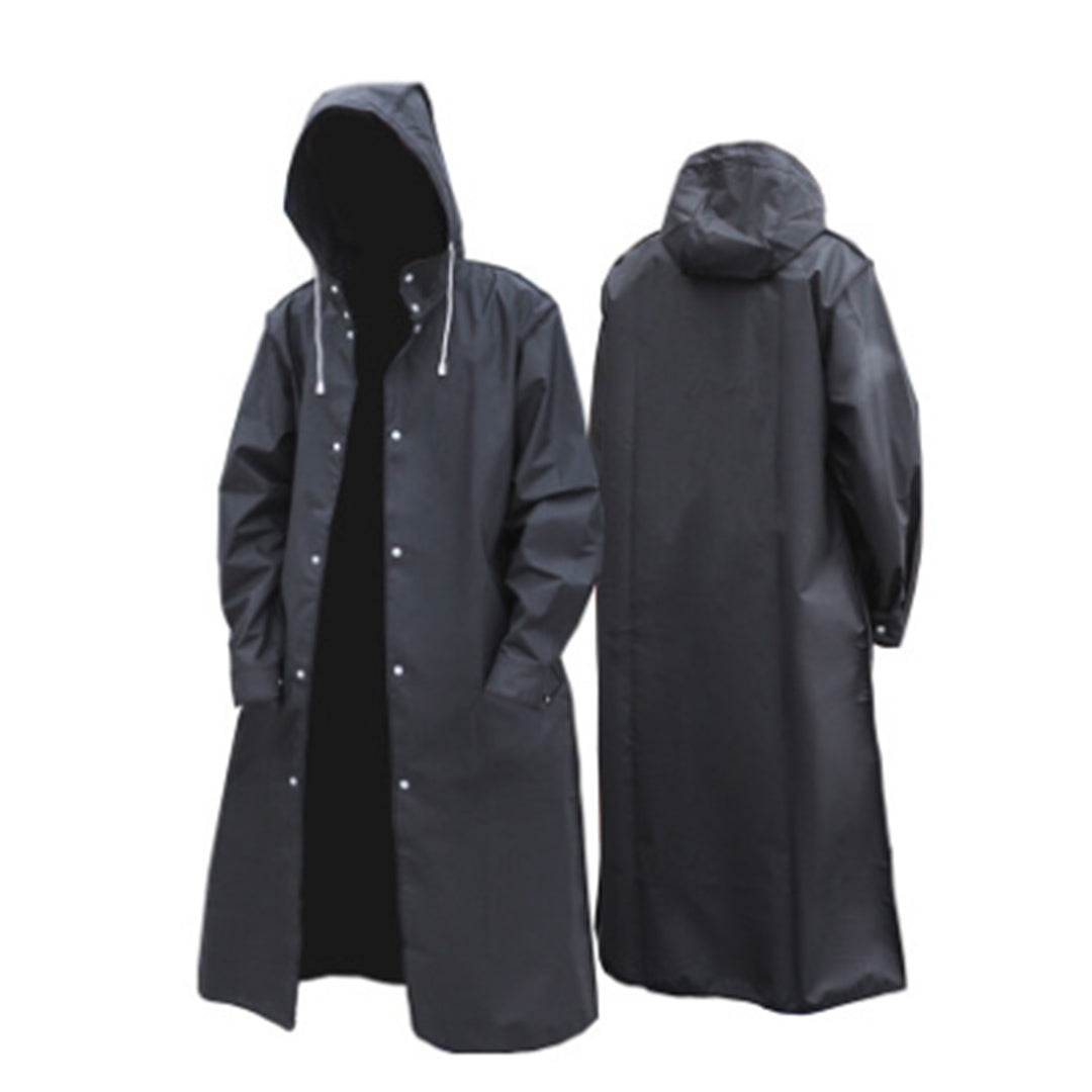 Herren Regenjacke Lang | Kapuze