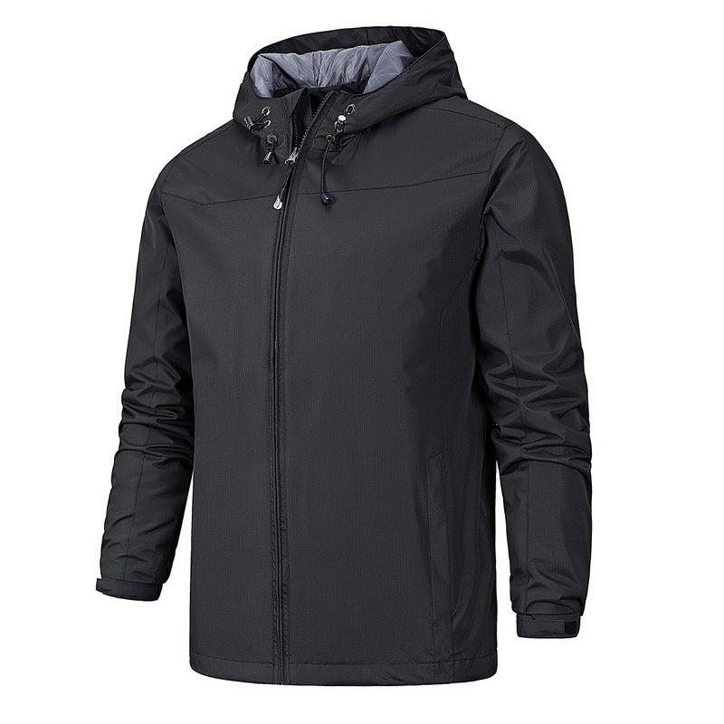Herren Regenjacke Mit Kapuze