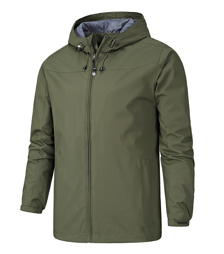 Herren Regenjacke Mit Kapuze