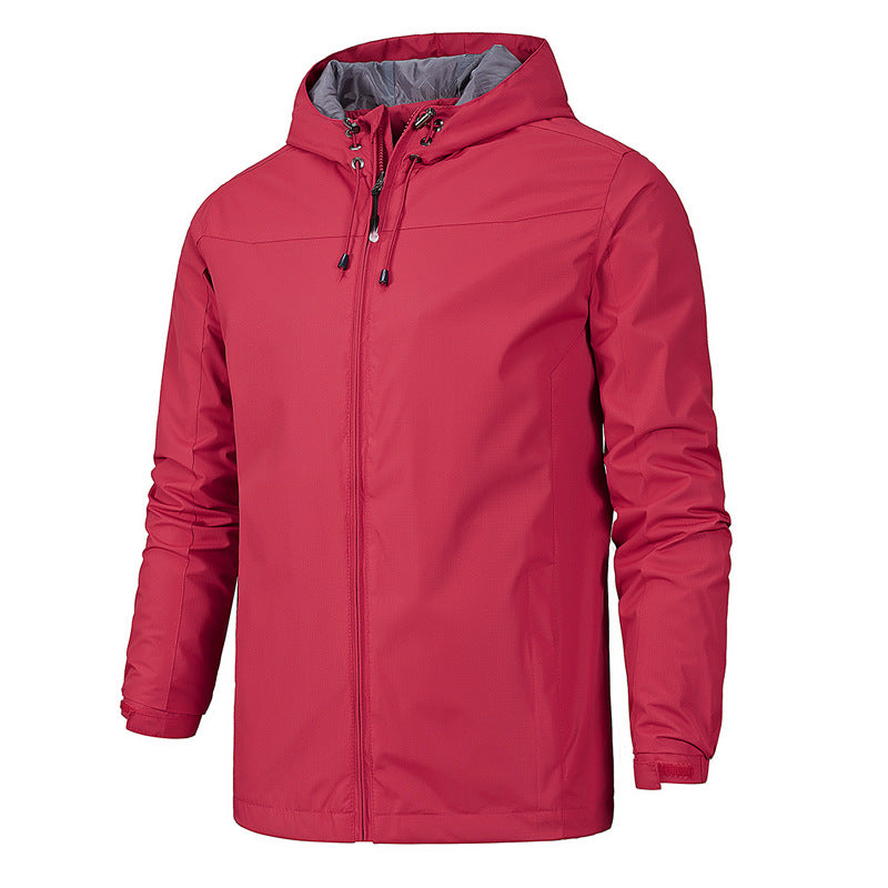Herren Regenjacke Mit Kapuze