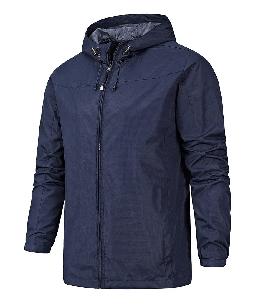 Herren Regenjacke Mit Kapuze