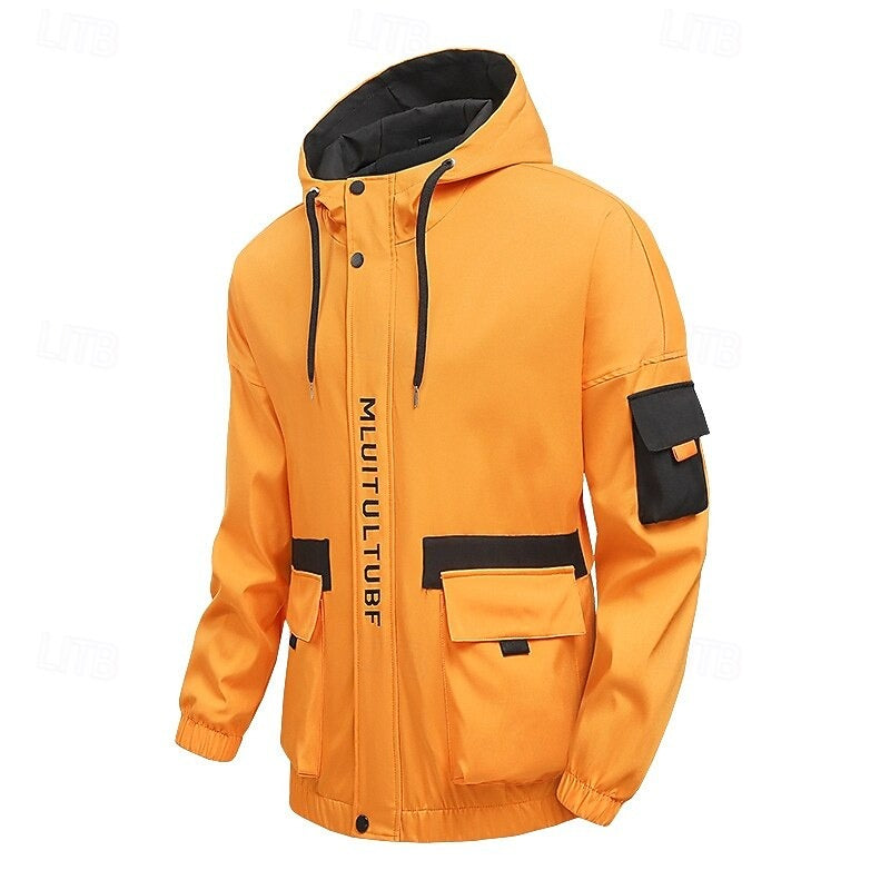 Herren Regenmantel Mit Kapuze Und Taschen | Funktions