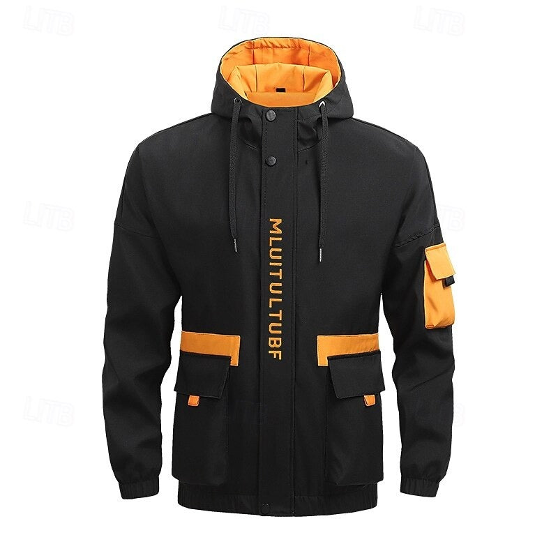 Herren Regenmantel Mit Kapuze Und Taschen | Funktions
