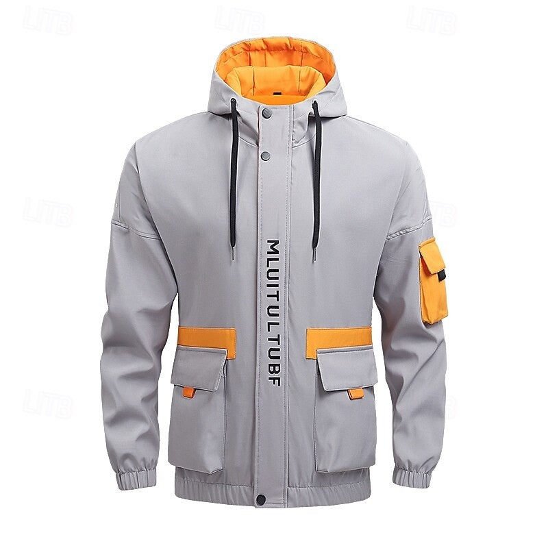 Herren Regenmantel Mit Kapuze Und Taschen | Funktions
