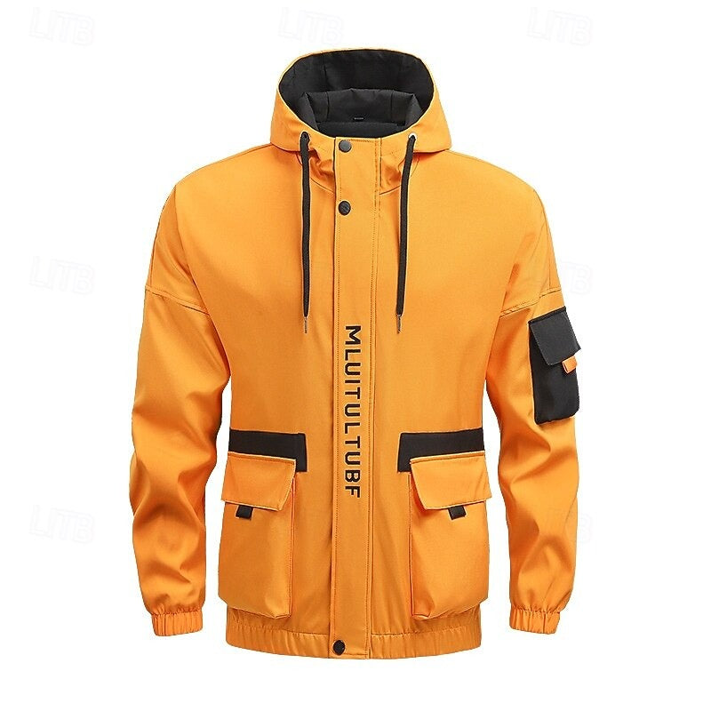 Herren Regenmantel Mit Kapuze Und Taschen | Funktions