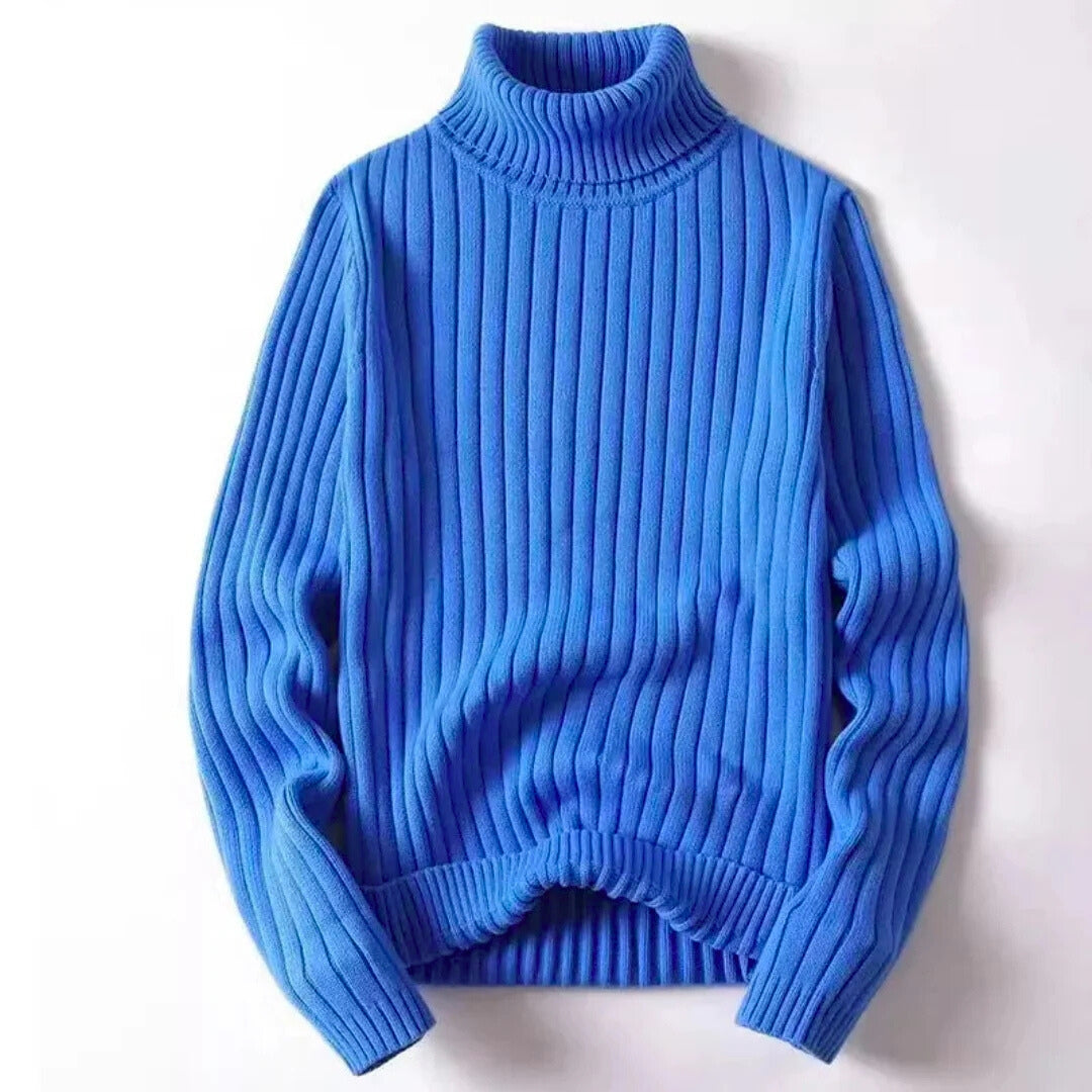 Herren Rollkragenpullover Gerippt | Warm