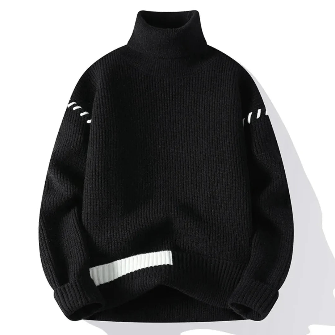 Herren Rollkragenpullover Strick | Warm