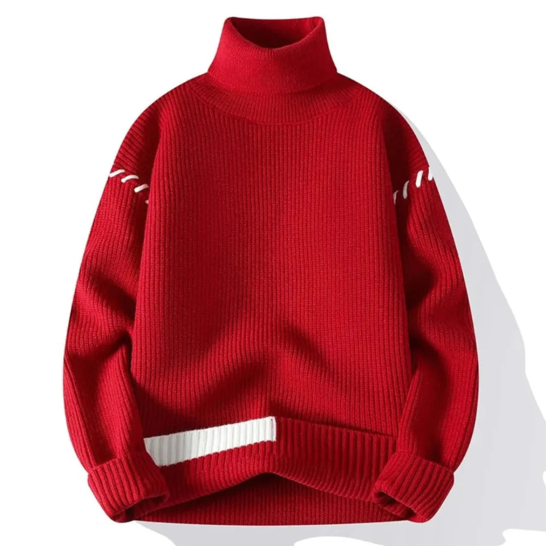 Herren Rollkragenpullover Strick | Warm