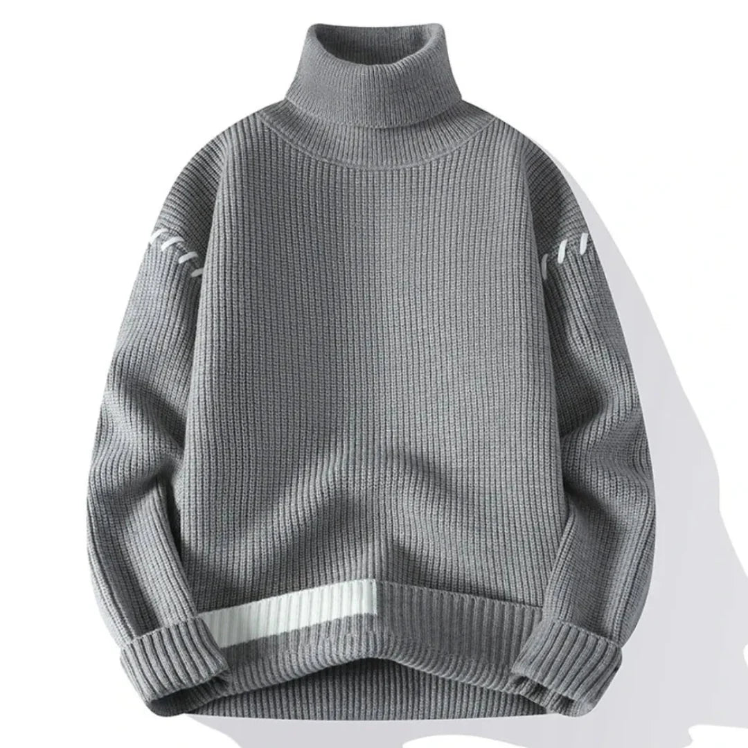 Herren Rollkragenpullover Strick | Warm