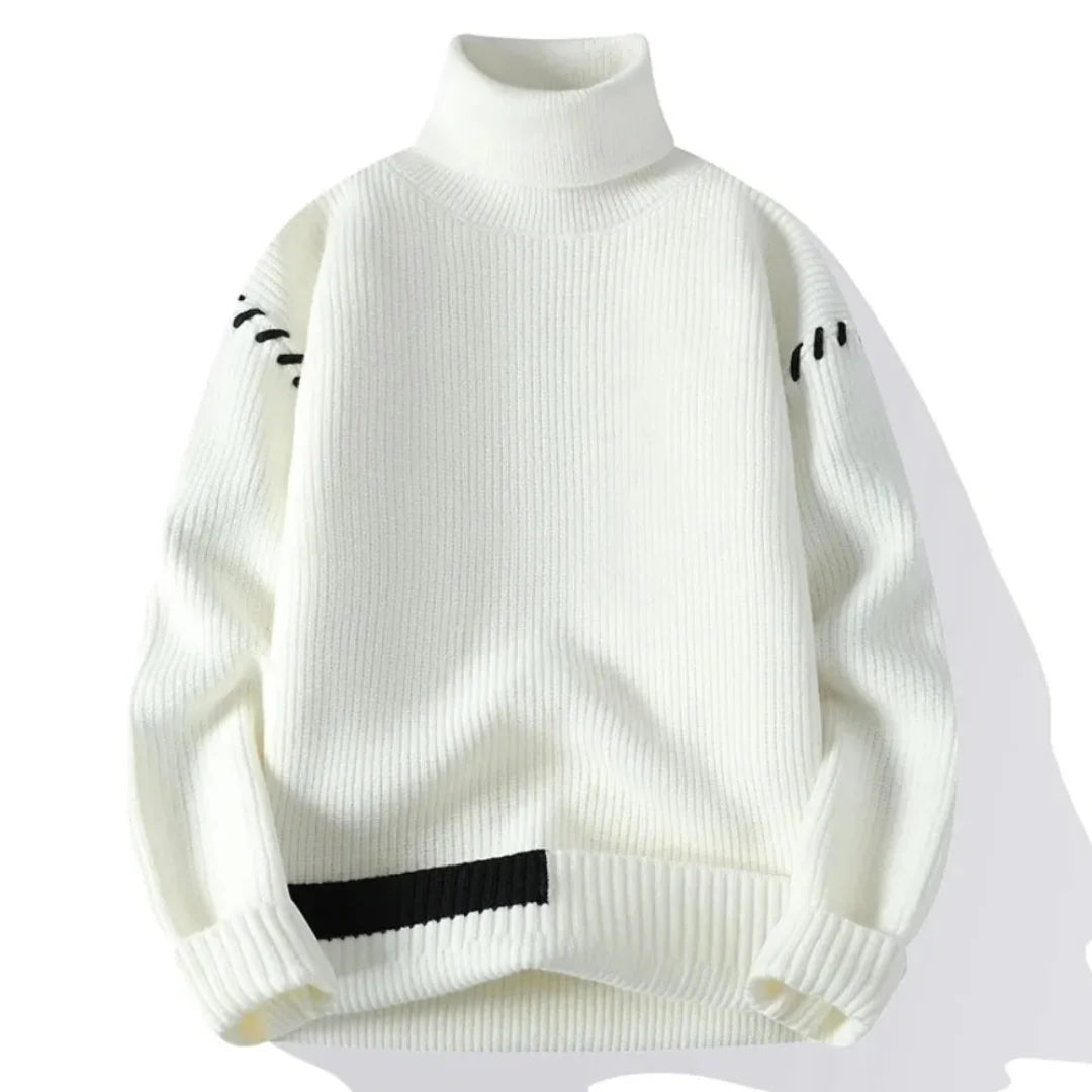Herren Rollkragenpullover Strick | Warm