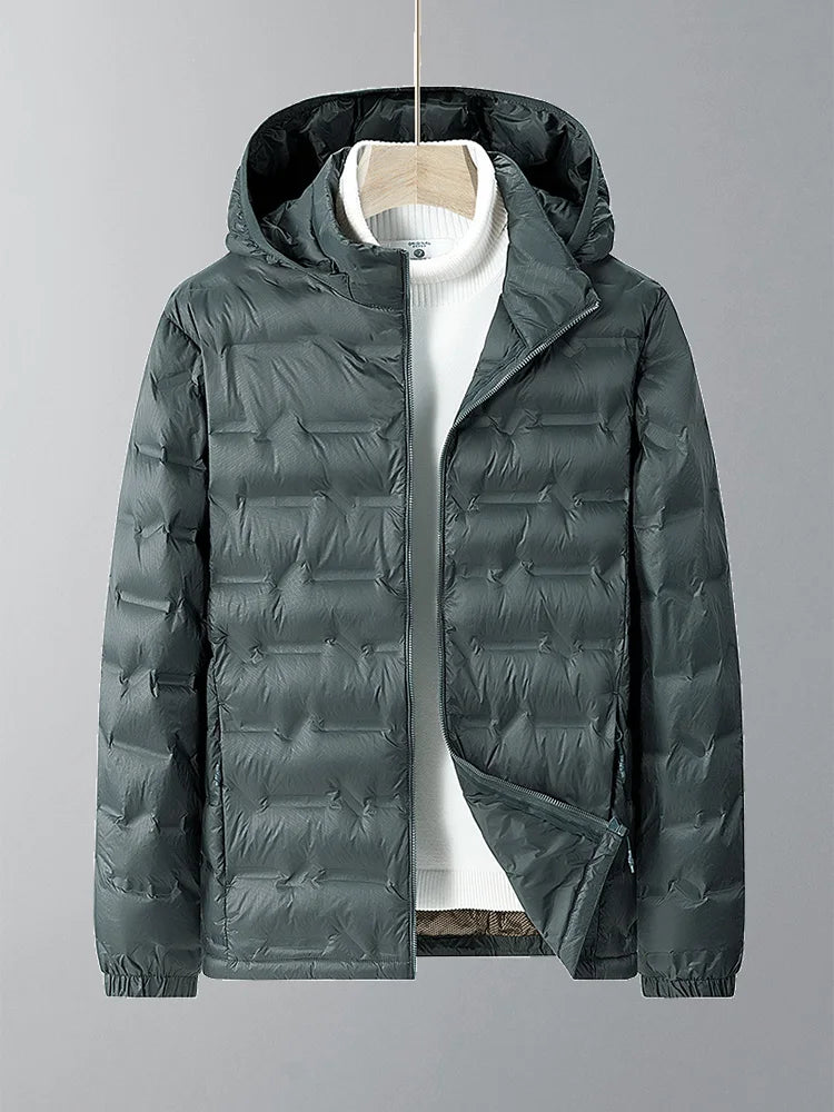 Herren Steppjacke Ultraleicht Mit Kapuze | Warm