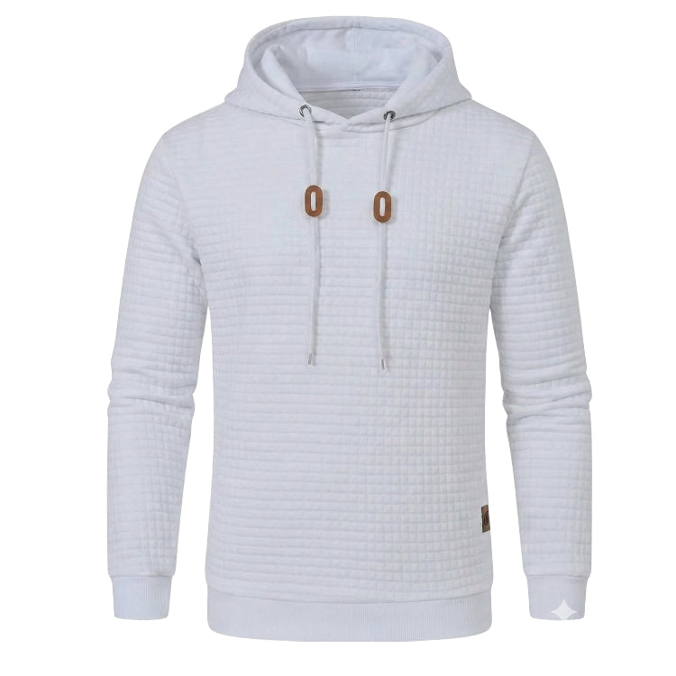 Herren Strick Hoodie Mit Strukturmuster | Schmaler Schnitt