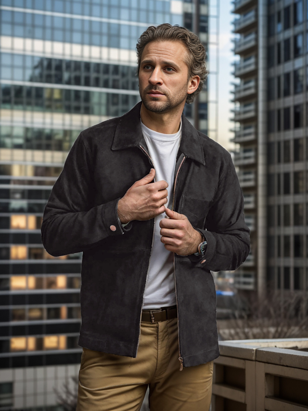 Herren Übergangsjacke Mit Reißverschluss | Leicht