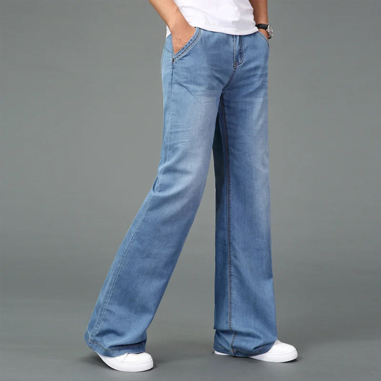 Herren Weite Jeans Bootcut | Lang