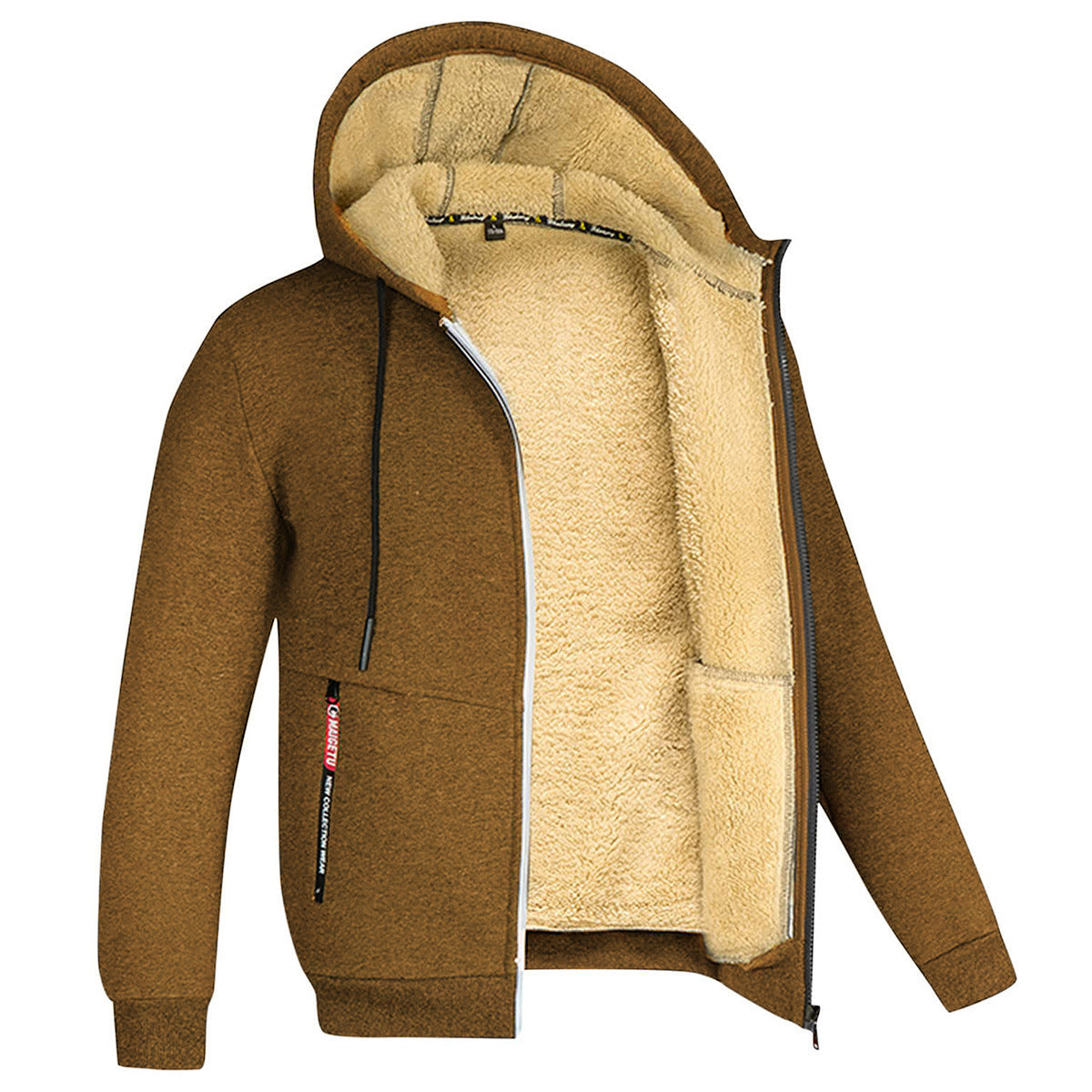 Herren Winterjacke Fleece Gefüttert | Kapuze