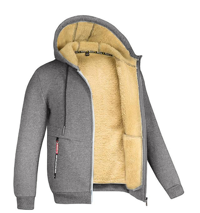 Herren Winterjacke Fleece Gefüttert | Kapuze