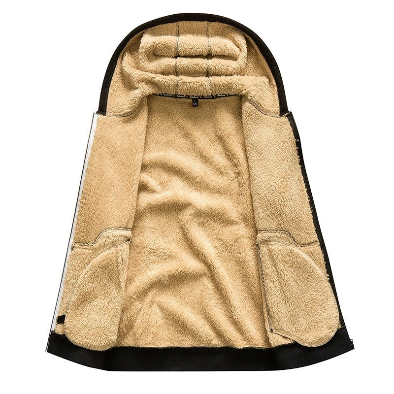 Herren Winterjacke Fleece Gefüttert | Kapuze